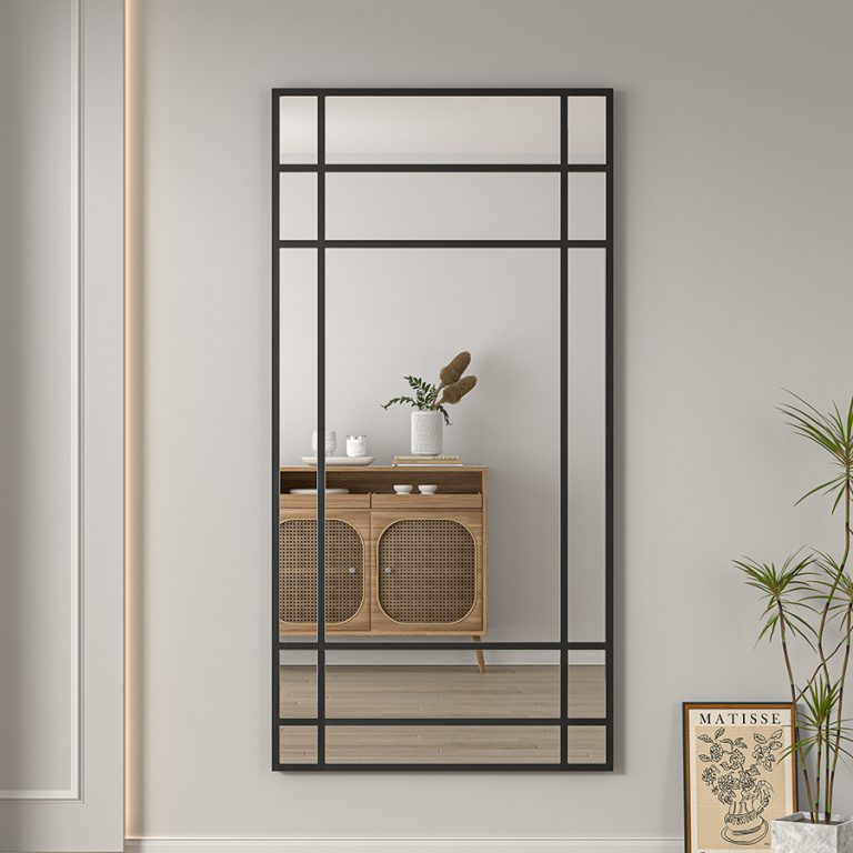 Grid Frame Full Length Mirror