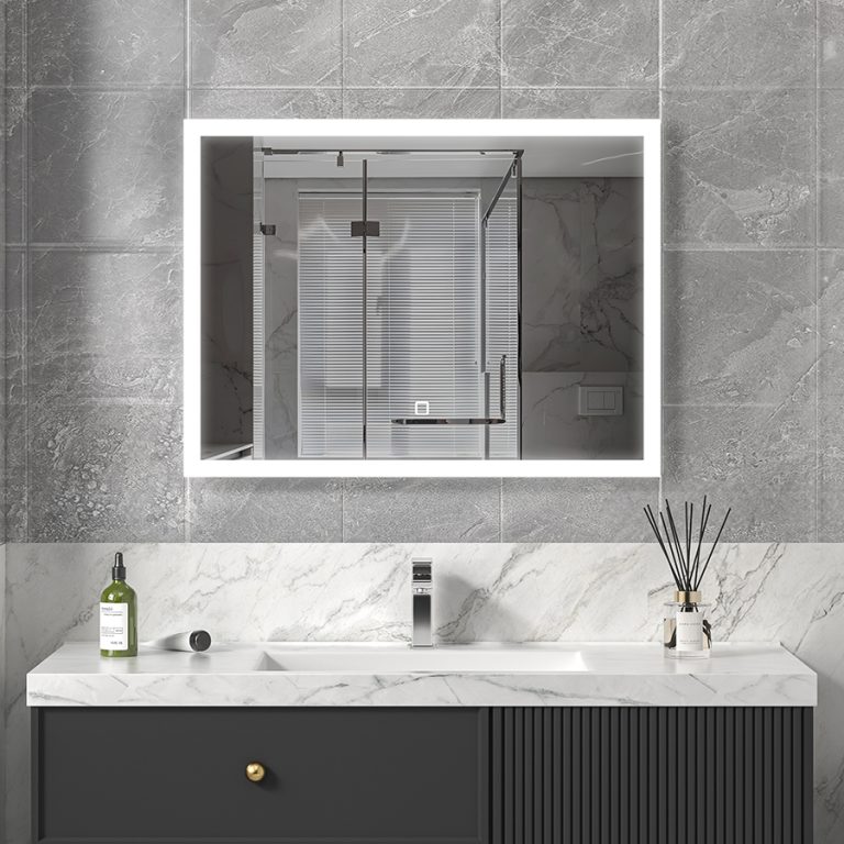Edge Lit Bathroom Mirror