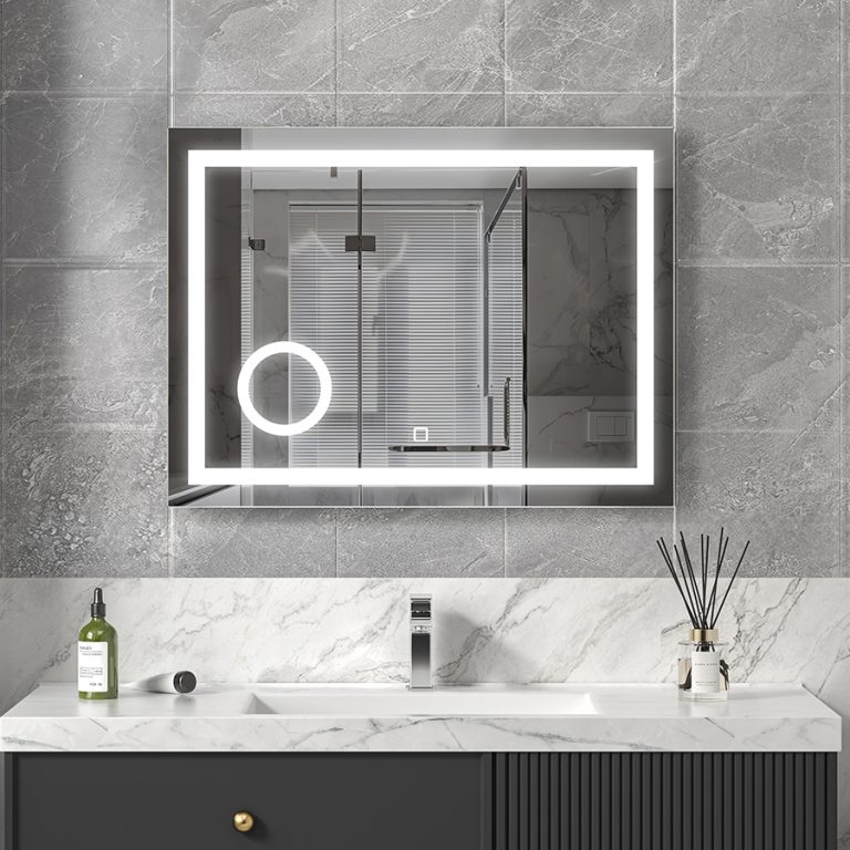 Bathroom Mirror with Magnifying Mirror