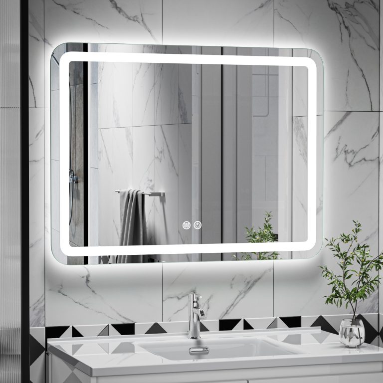 Large Rectangle LED Bathroom Mirror
