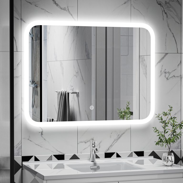 Square LED Bathroom Mirror