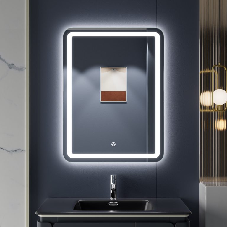 Rounded Square Bathroom Mirror