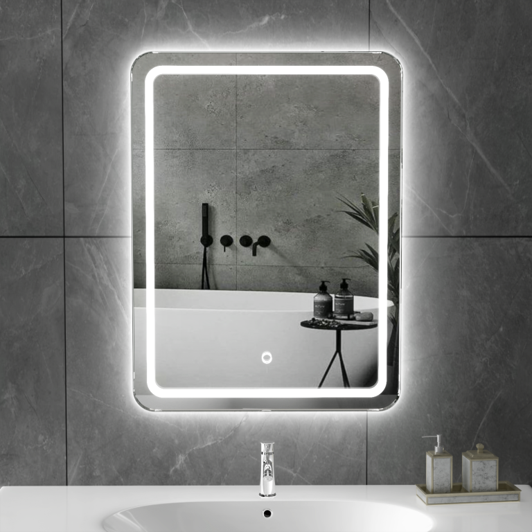 Soft Corner Bathroom Mirror