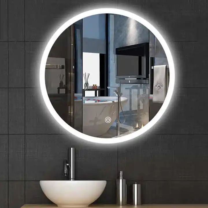 Round Backlit LED Bathroom Mirror