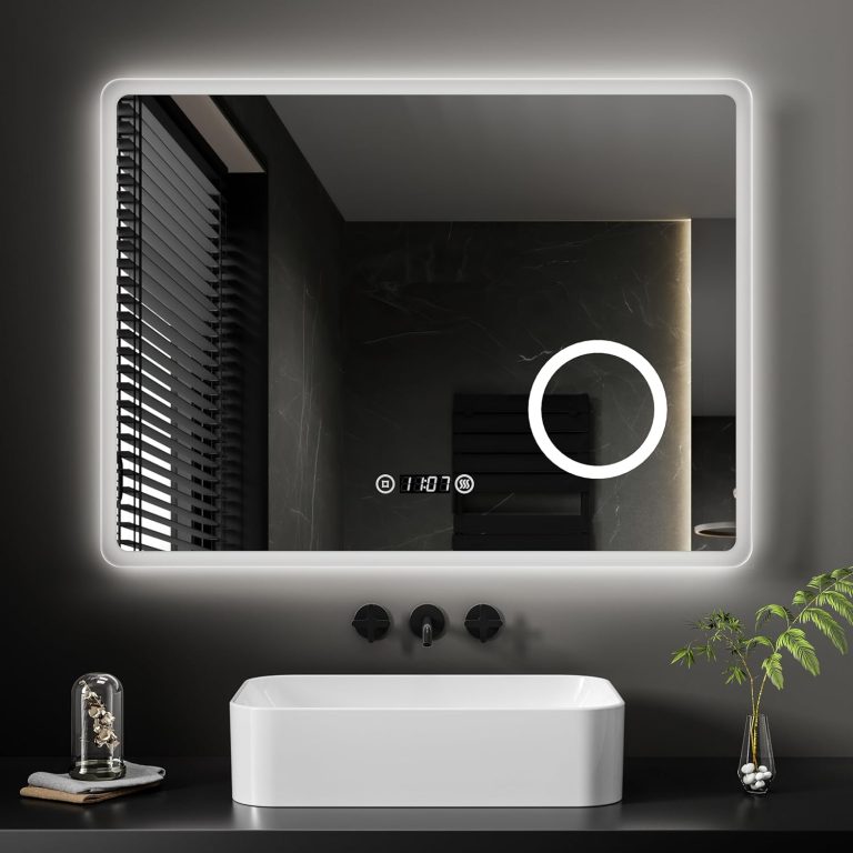 LED Bathroom Mirror with Magnifying Mirror