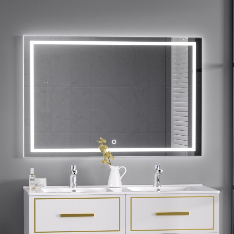 Front and Backlit Bathroom Mirror