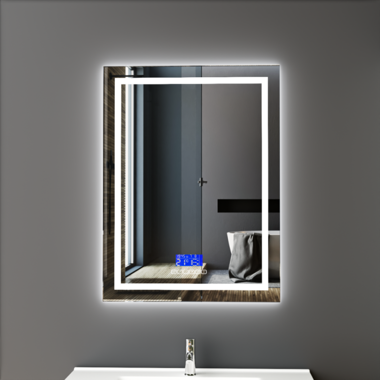 Front and Backlit Bathroom Mirror