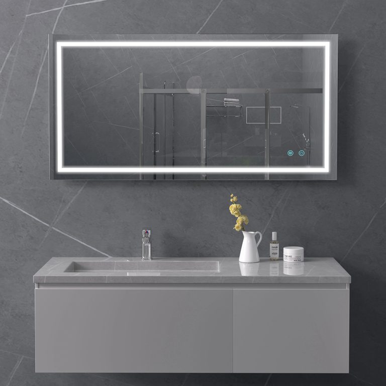 Wide Rectangle Bathroom Mirror