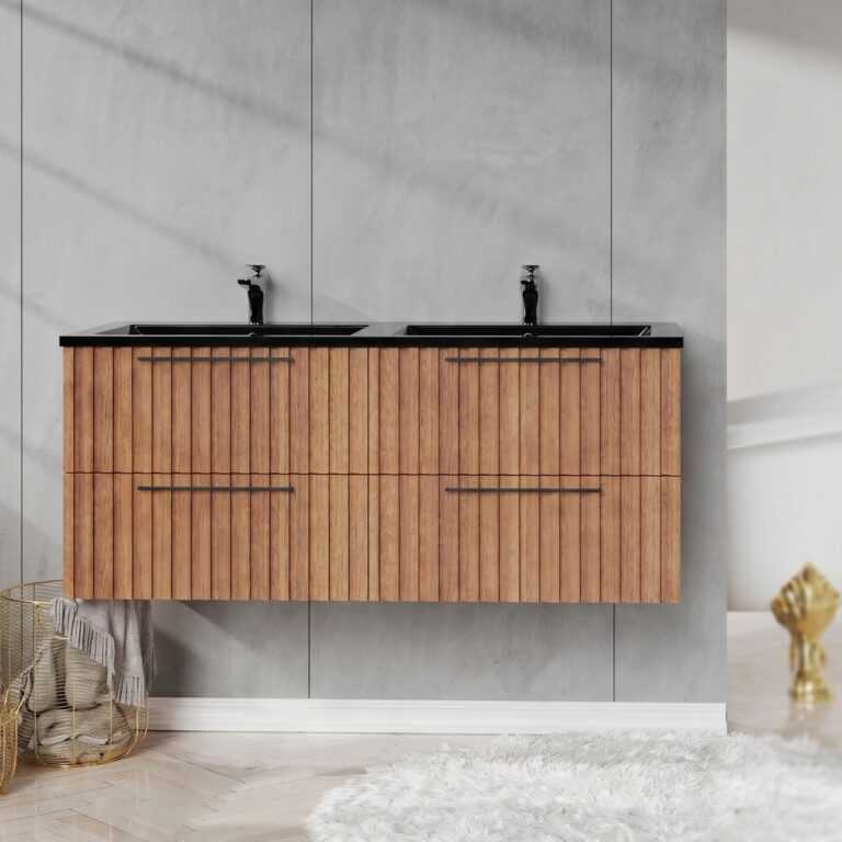 Wood Grain Floating Bathroom Vanity