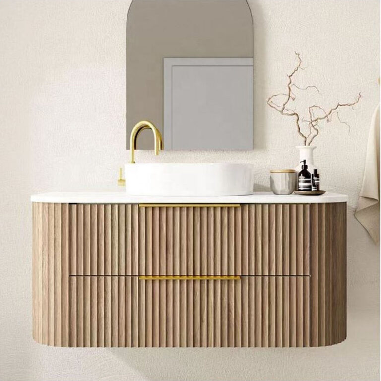Curved Floating Bathroom Vanity